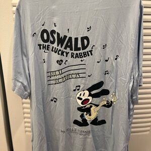 Disney Oswald the Lucky Rabbit Light Blue Graphic Tee